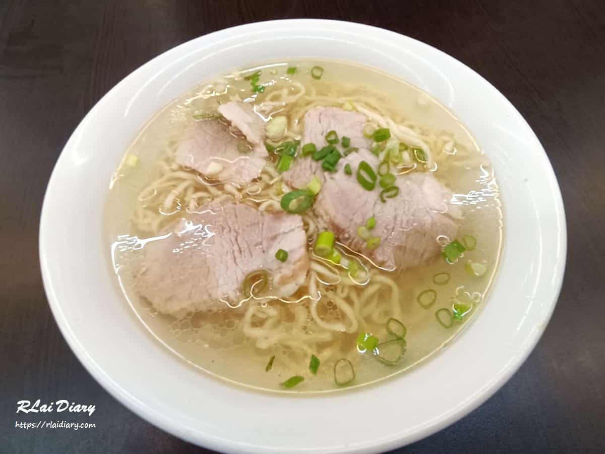 大坑米粉湯 肉片雞蛋意麵湯1