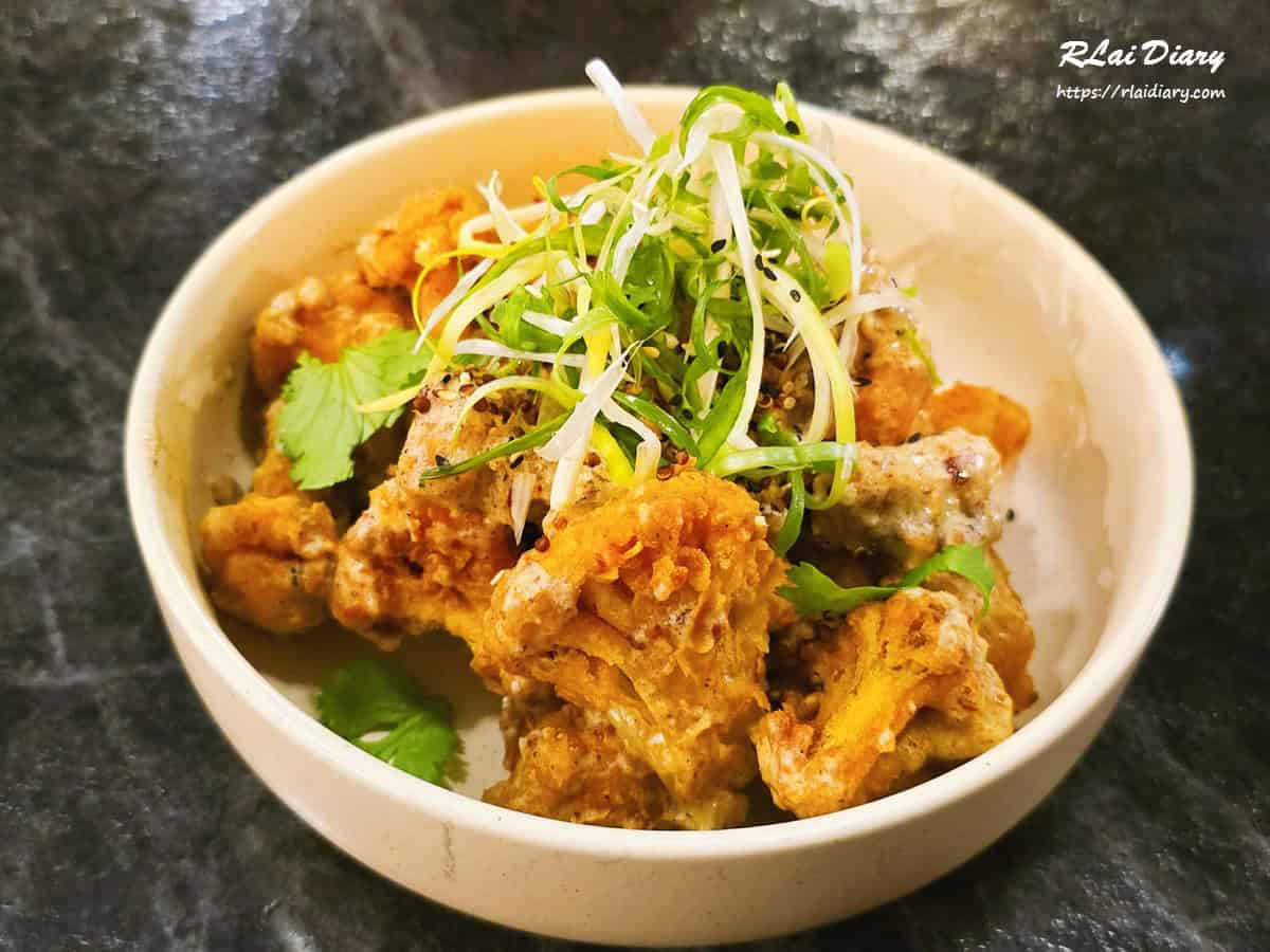 BaganHood蔬食餐酒館 炸辣花椰1
