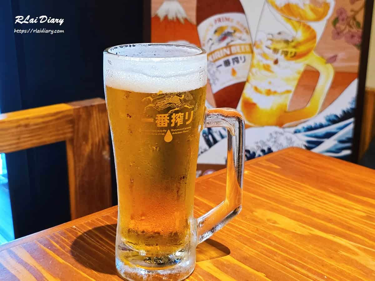 織田信長串燒酒場榮華分舖 凍杯生啤酒