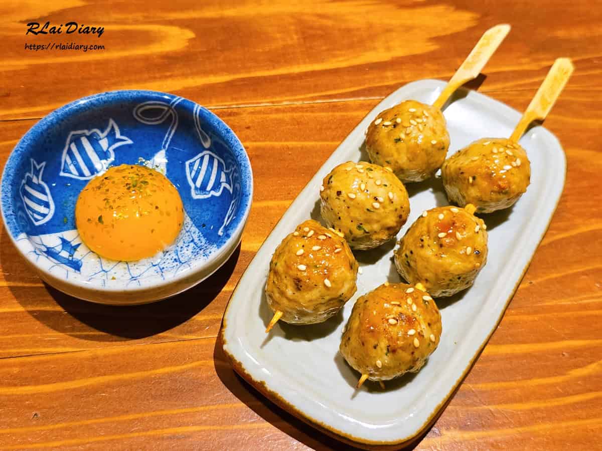 織田信長串燒酒場榮華分舖 特製月見雞肉丸1