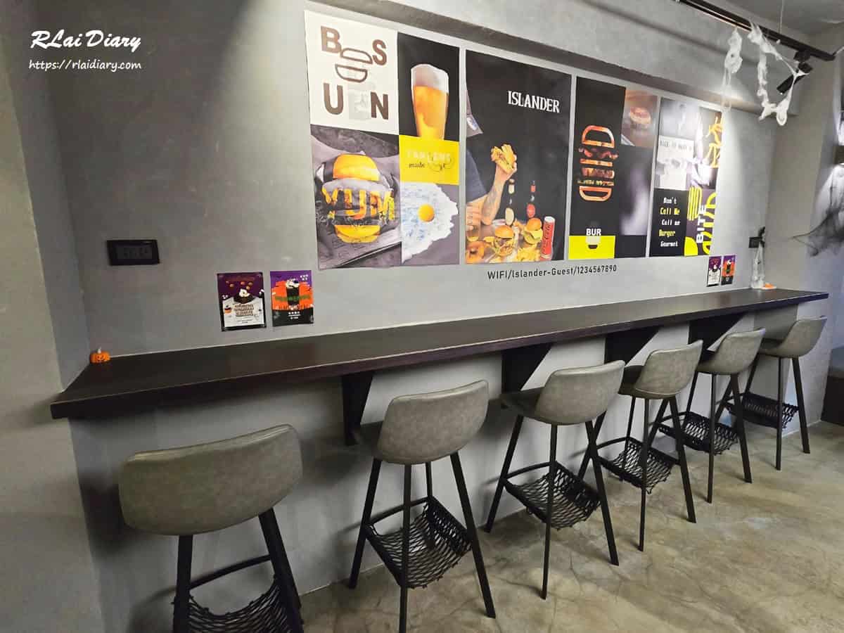 嶼人漢堡 內部2