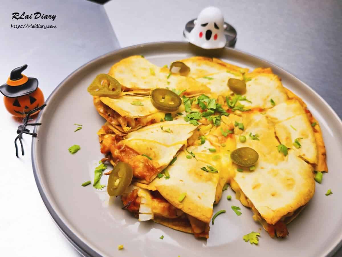 嶼人漢堡 墨西哥辣味雞肉起司薄餅1