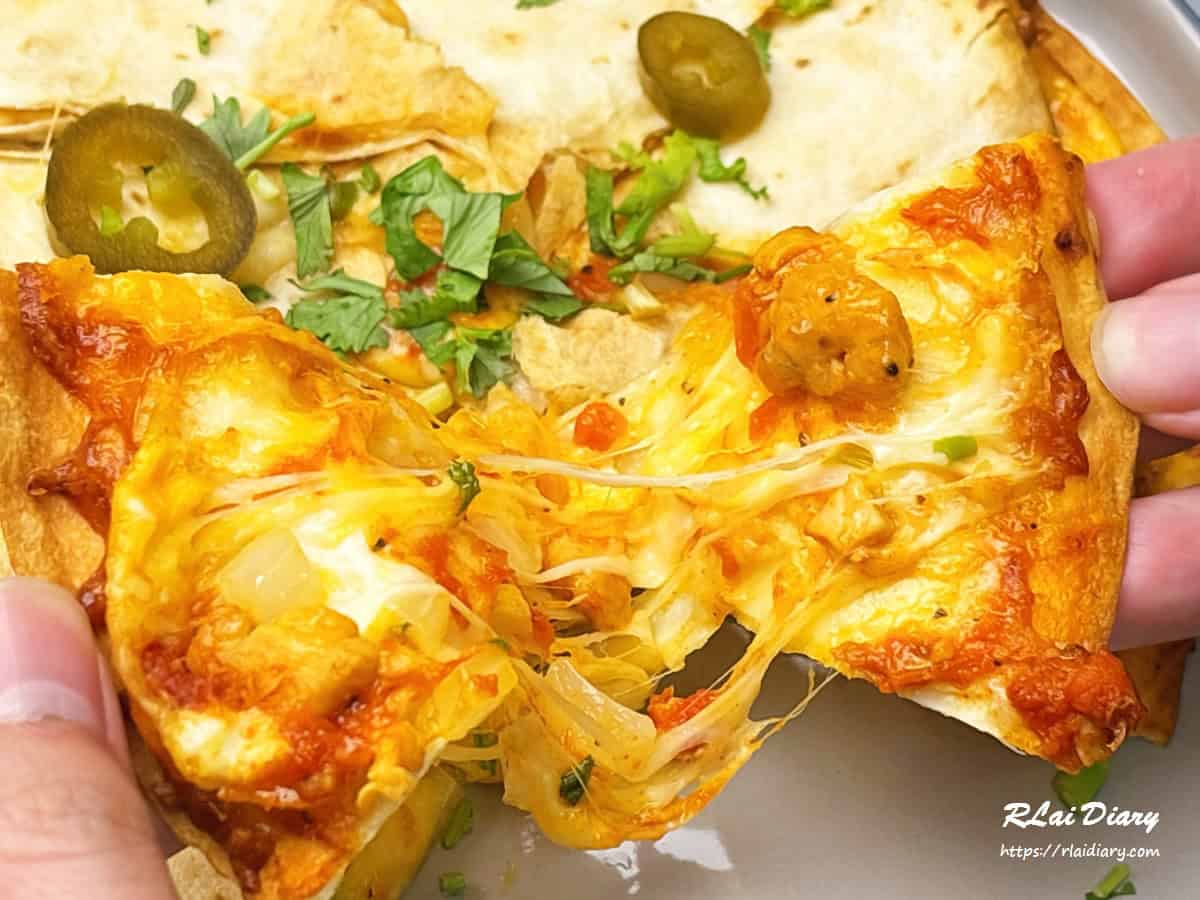 嶼人漢堡 墨西哥辣味雞肉起司薄餅4