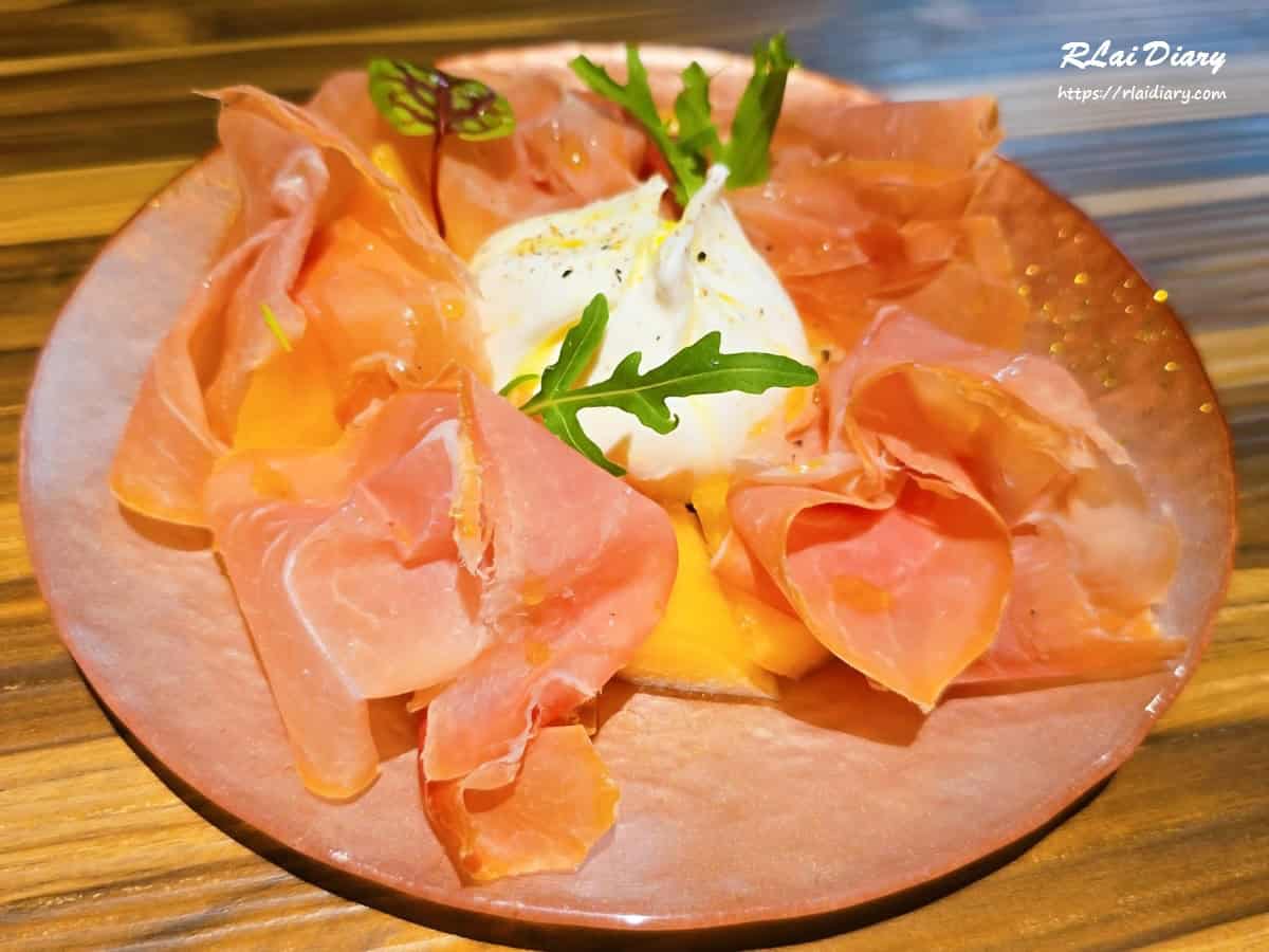 Reale Cucina Italiana 哈密瓜生火腿布拉塔起司1
