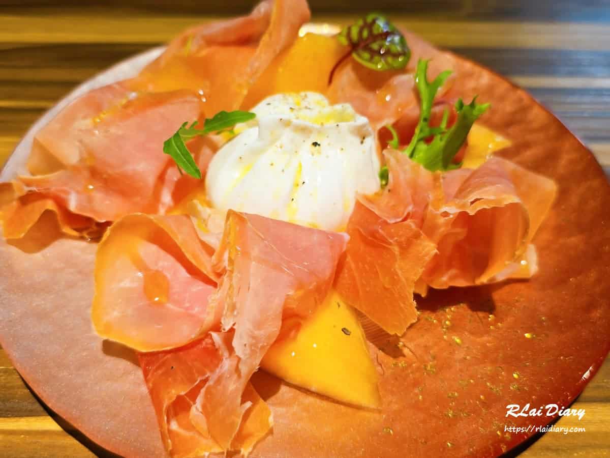 Reale Cucina Italiana 哈密瓜生火腿布拉塔起司2