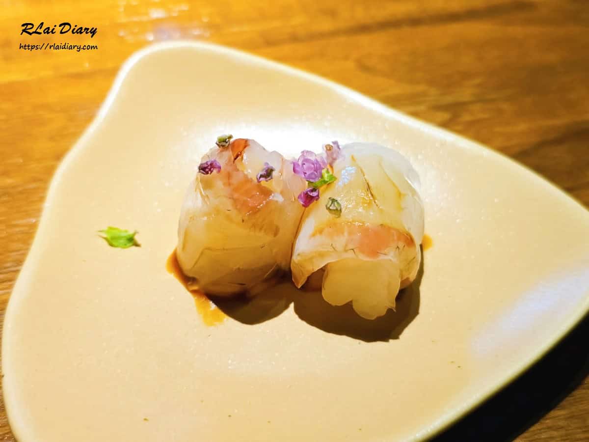 鮨一壽司 冰鯛捲甜蝦1