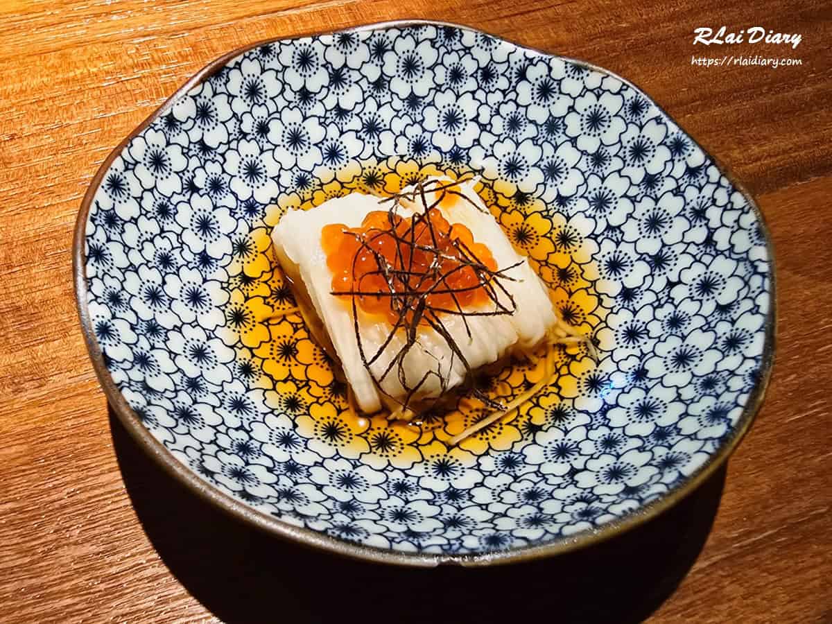 鮨一壽司 山藥細麵佐鮭魚卵1