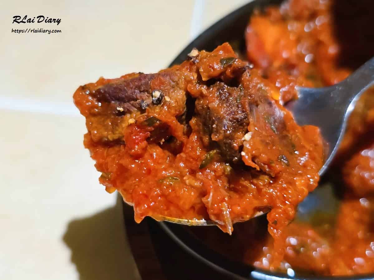 番茄燉牛肉料理近拍