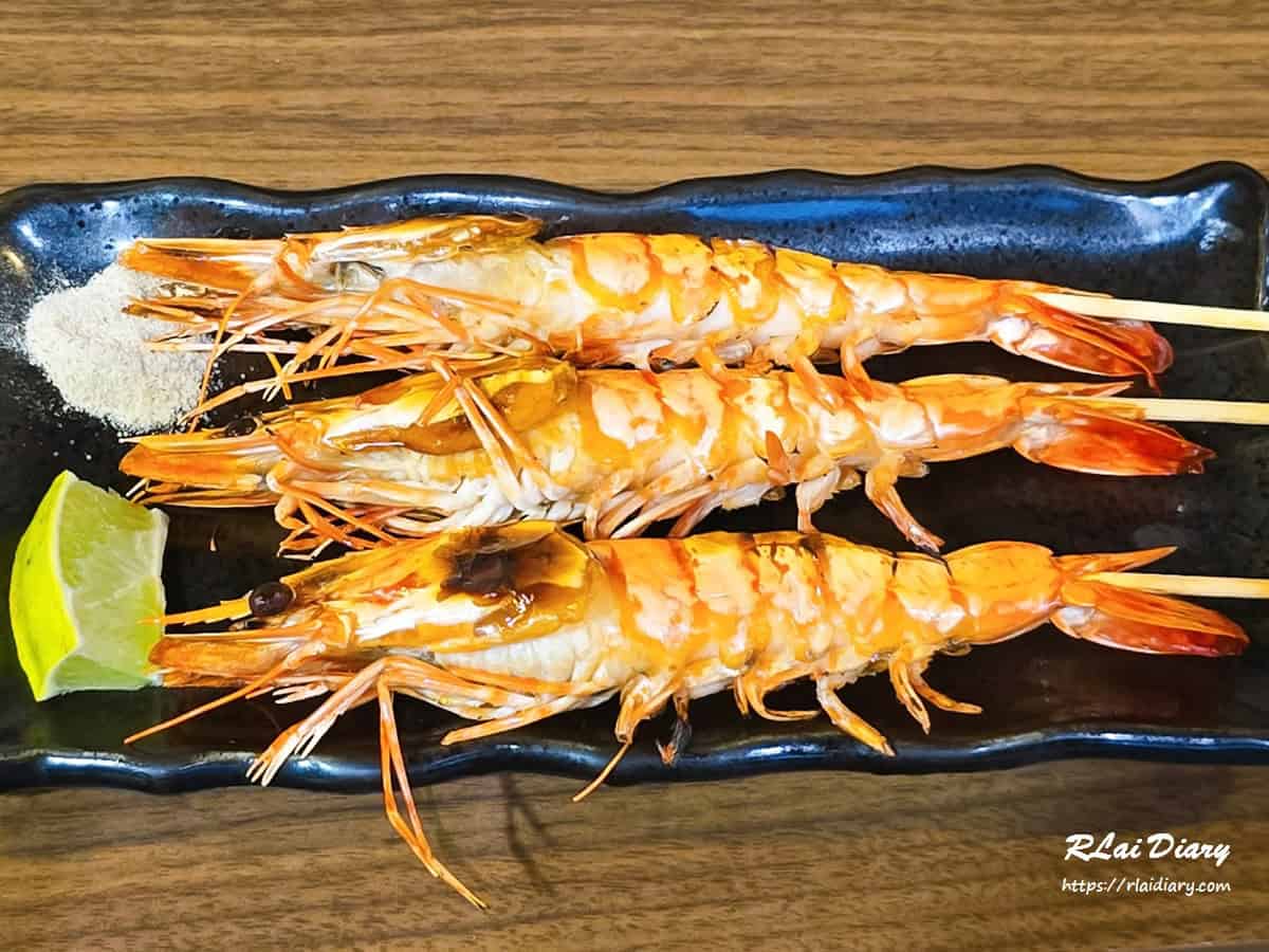 炭烤大蝦串燒，玖眾串燒食堂永和海鮮串燒推薦