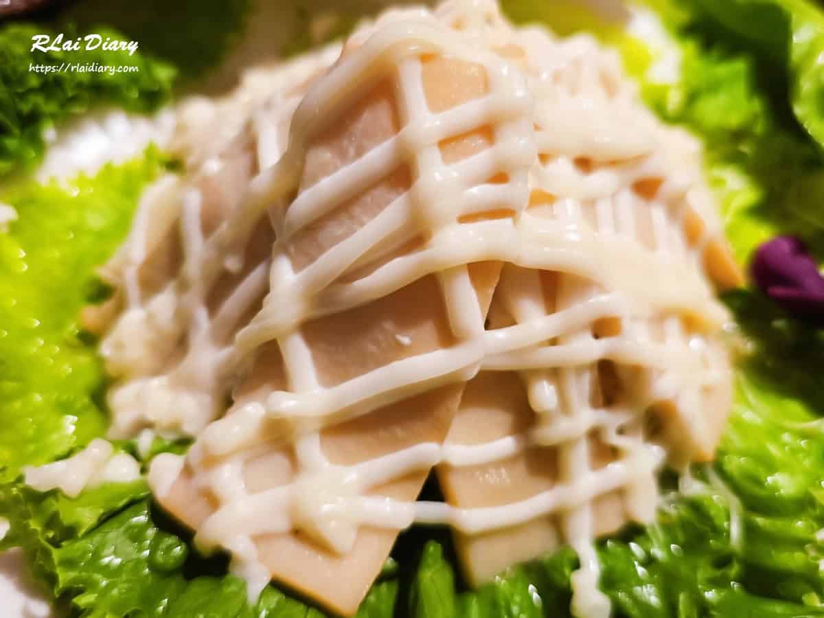 鮑魚切片冷盤擺盤近拍