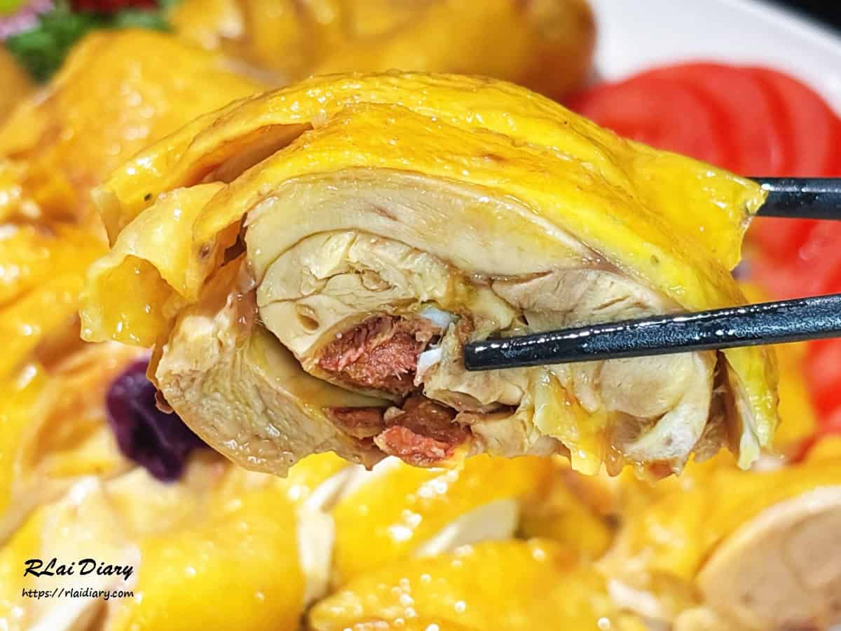 玉米雞切盤肉質細節