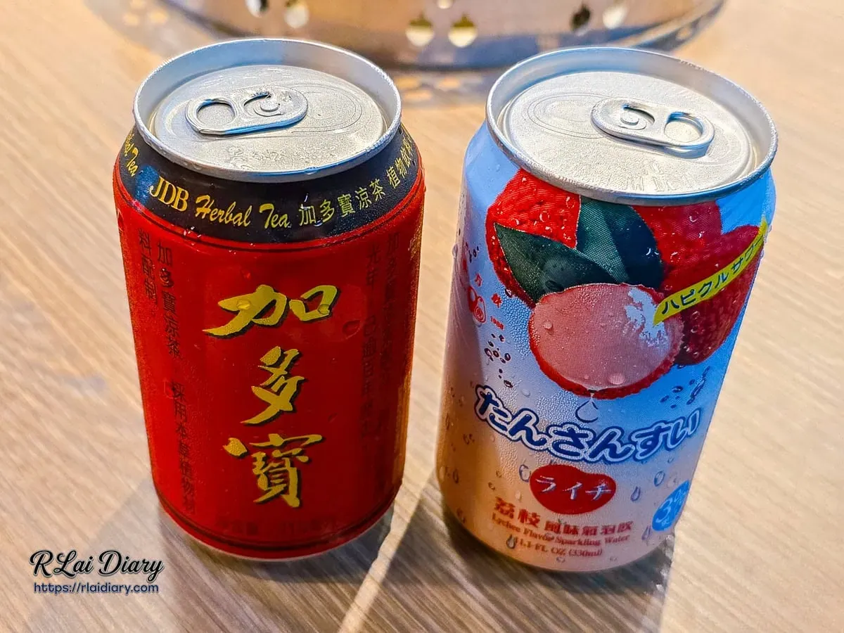 加多寶涼茶與荔枝風味氣泡水，解辣消暑飲品