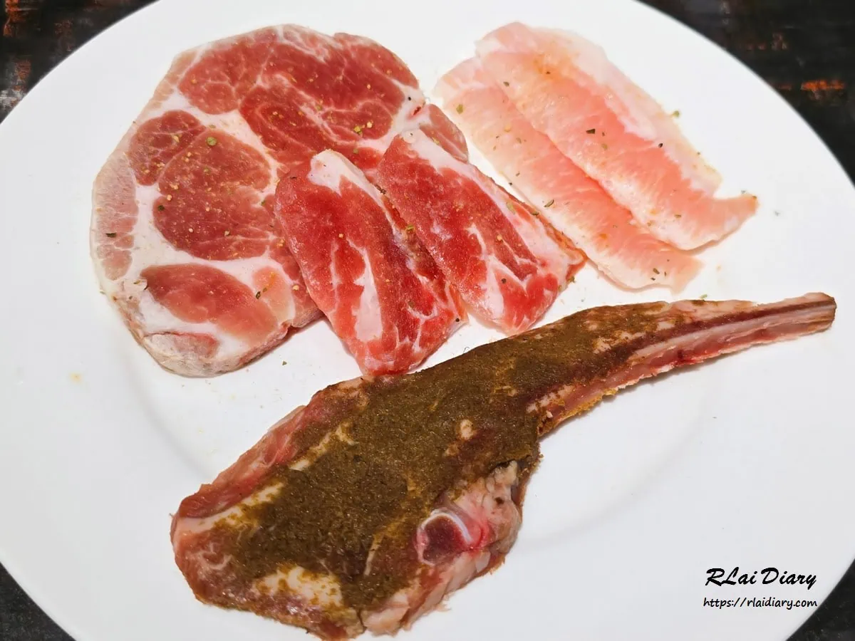 墨妃家燒肉脆彈松阪豬與帶骨豬肩排孜然小羔羊
