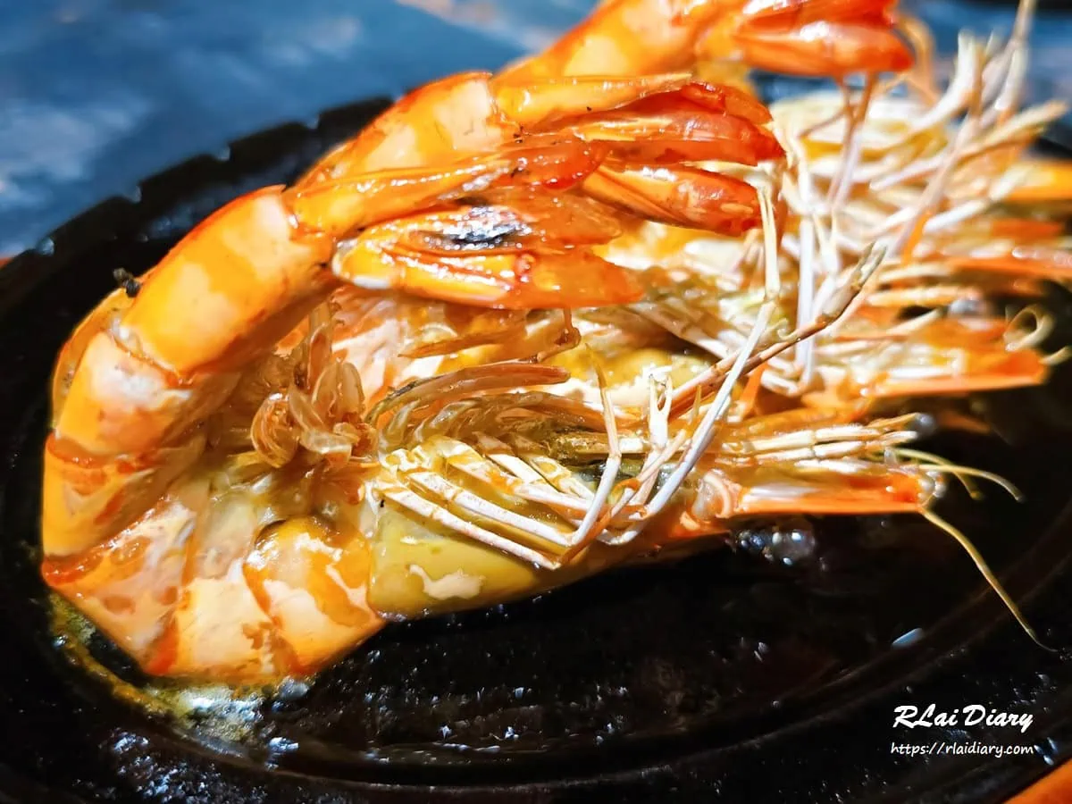 墨妃家燒肉肉質飽滿鐵板大蝦