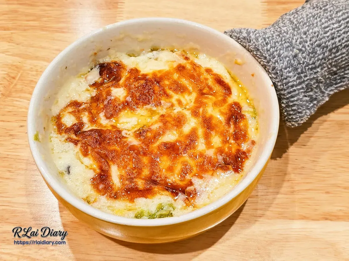 點心源奶油焗白菜：濃郁起司與軟嫩白菜，三重溫暖系港點