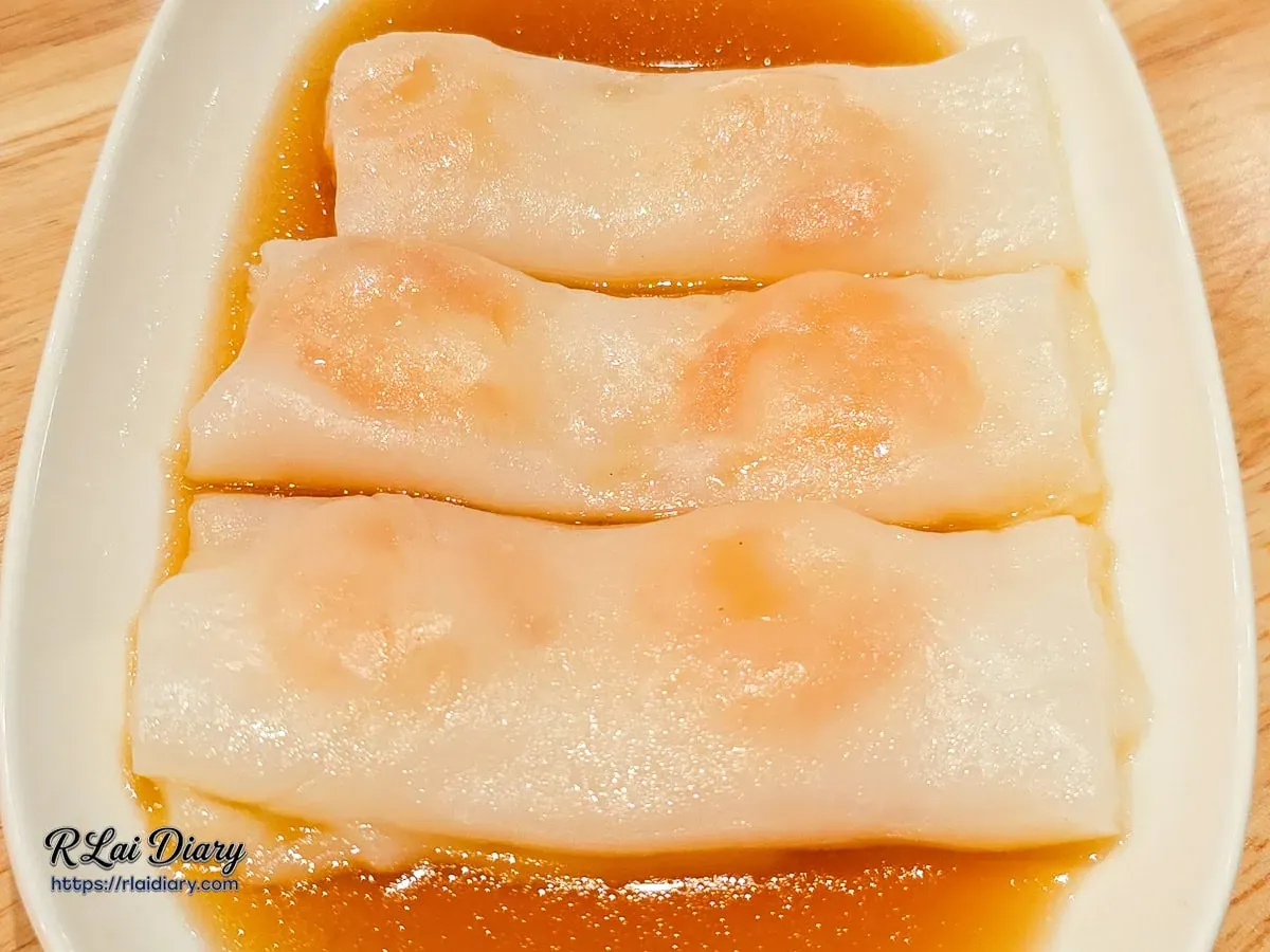 三重好吃腸粉推薦：點心源蝦仁腸粉，皮薄滑嫩且飽滿鮮脆