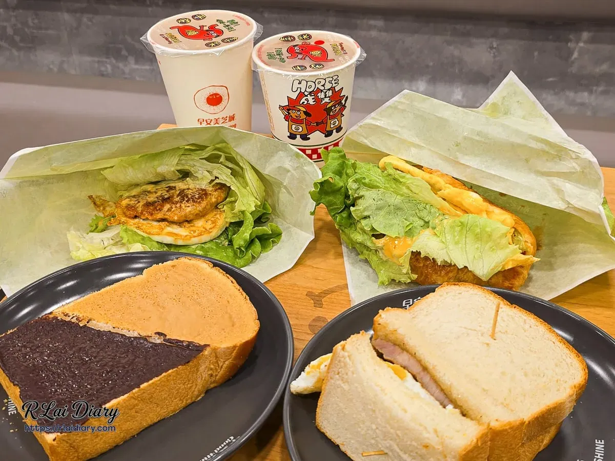永和竹林店全餐點合照-美蔬綠系列與朝食吐司系列