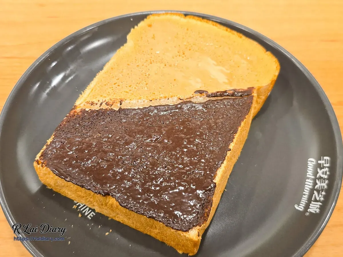 甜點系早餐-早安美芝城雙醬朝食厚吐司擺盤照