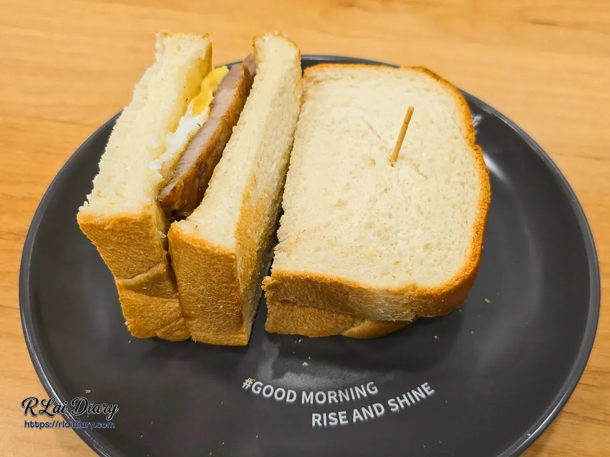 職人級朝食吐司-里肌豬排半熟蛋吐司完整擺盤