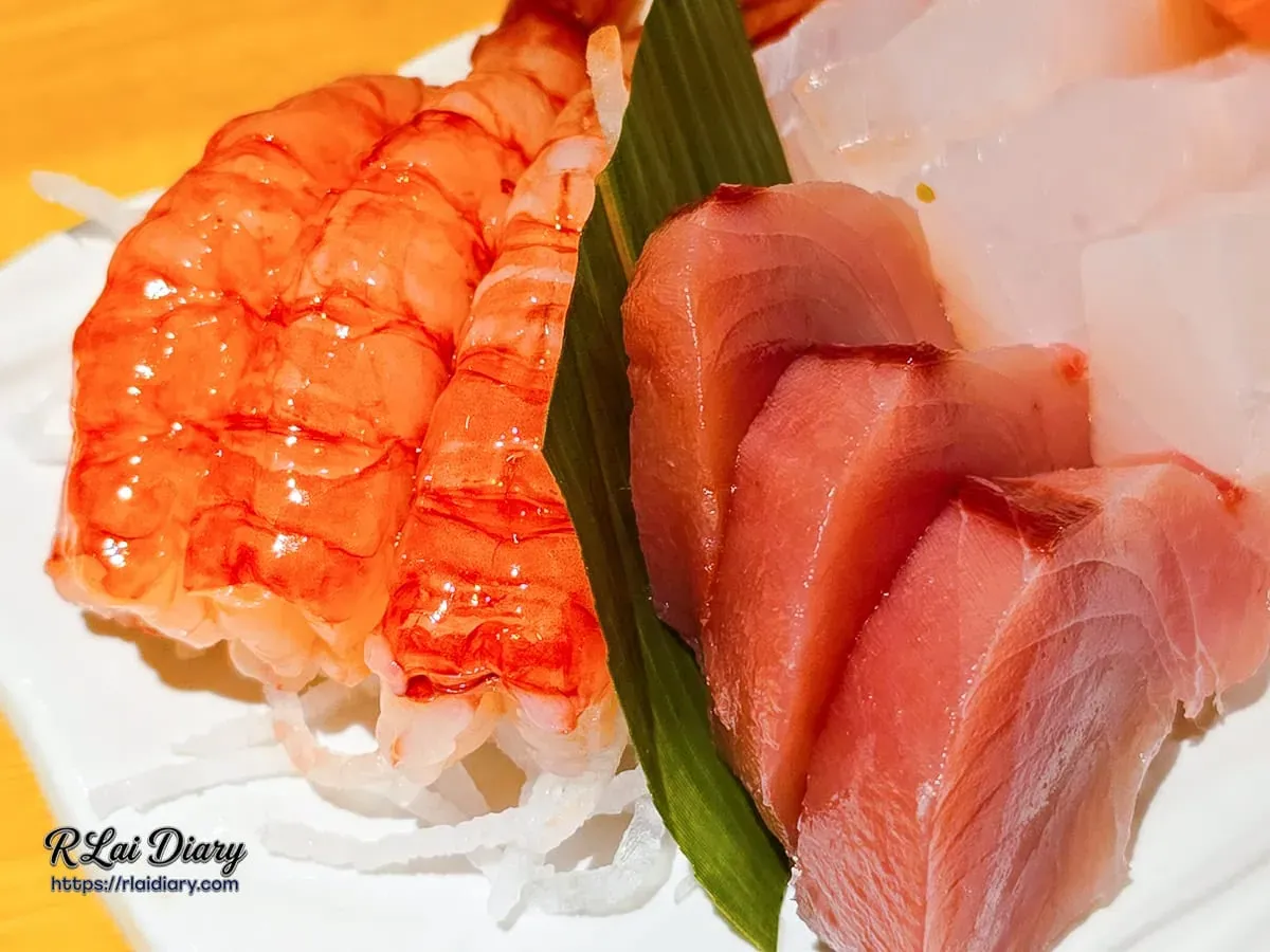 OMAKASE・食卓鮮甜胭脂蝦與無筋軟嫩的鮪魚生魚片