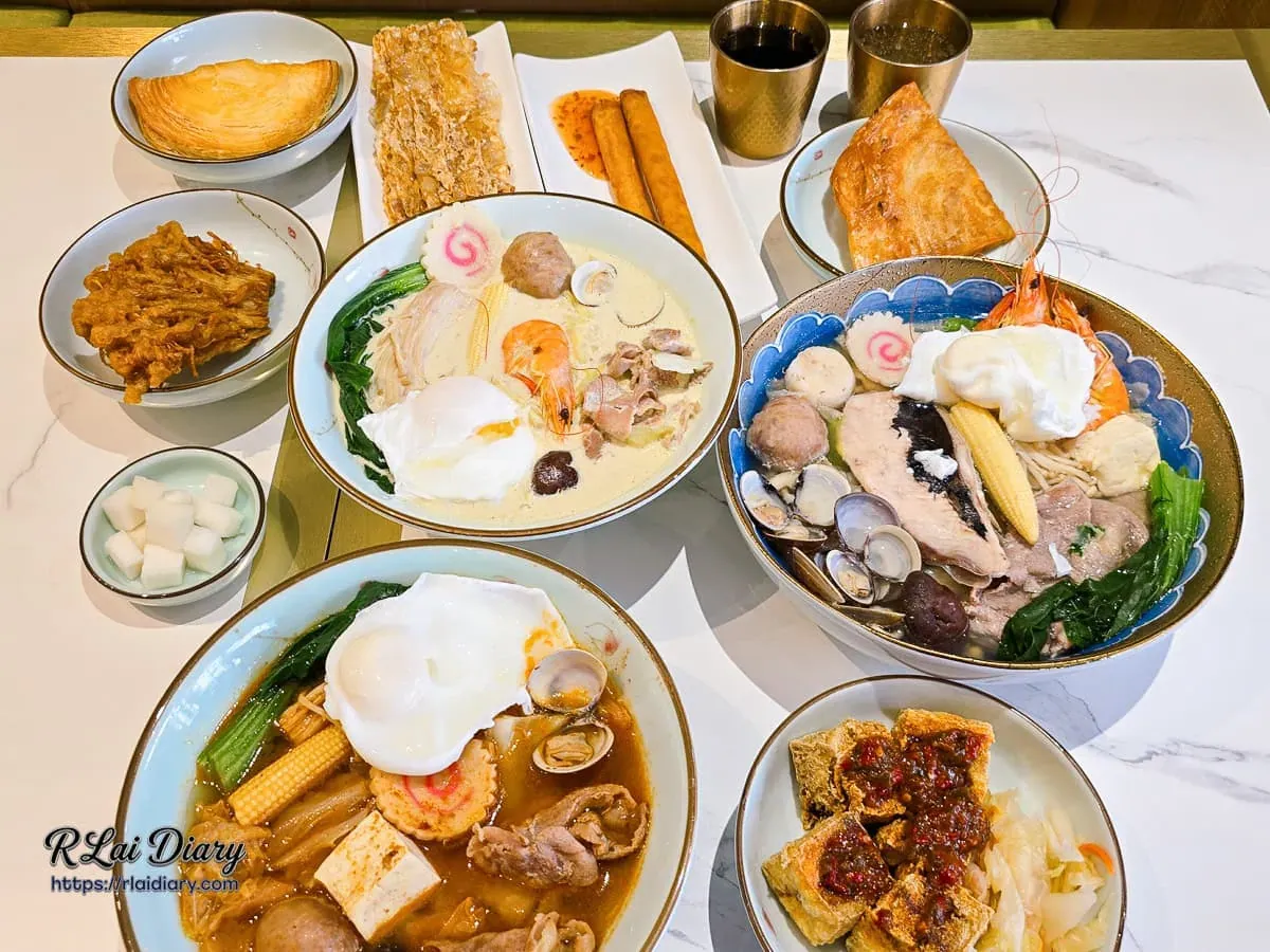 湘春家豪華全桌宴:爆香鍋燒意麵、綠咖哩手打麵、小海陸與手路菜大合照