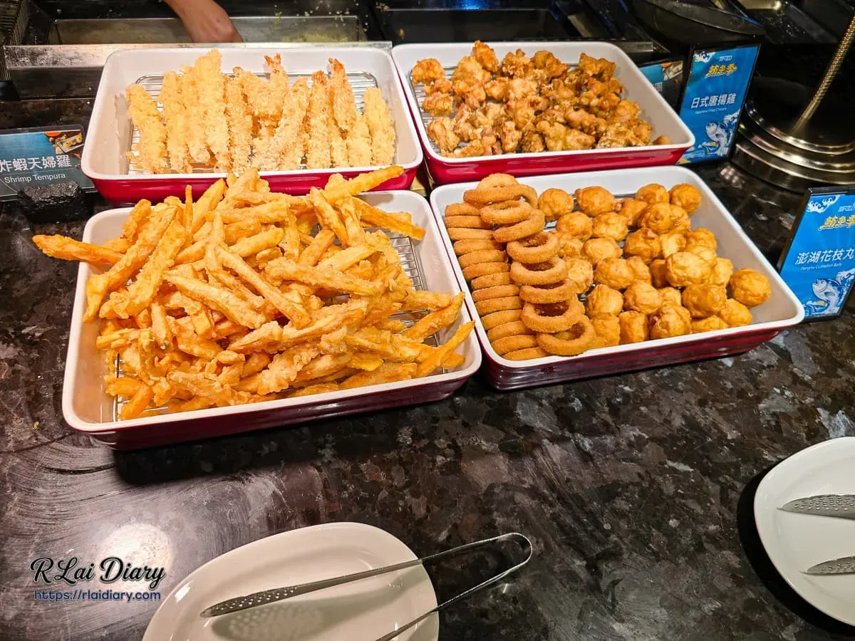 豐FOOD日式炸物區天婦羅炸蝦與唐揚雞