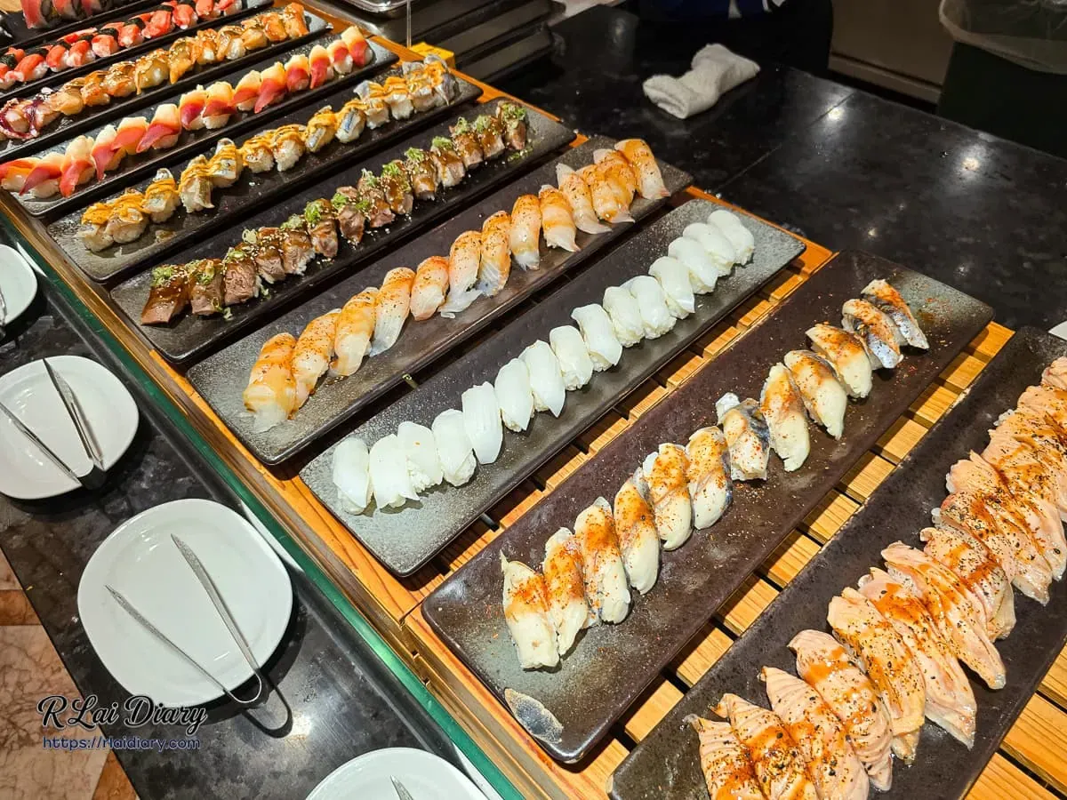 豐FOOD大直店多樣化握壽司自助餐區