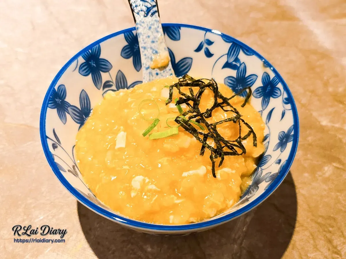 吸飽蝦湯精華的手路暖心雜炊成品碗裝特寫
