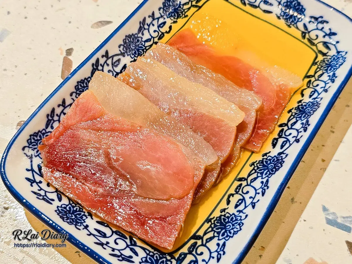 湘八老金華火腿蜜汁滷製琥珀光澤特寫