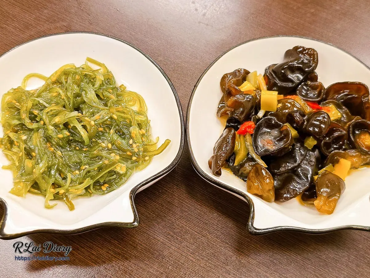 套餐小食：爽口海帶芽與醋香雲耳組合