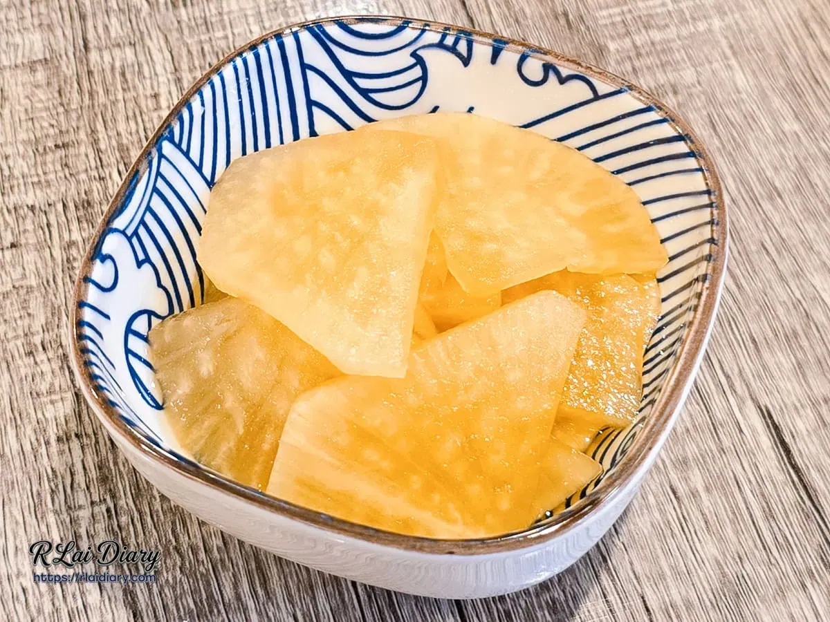 食的初清爽小菜：韓式柚香蘿蔔近照