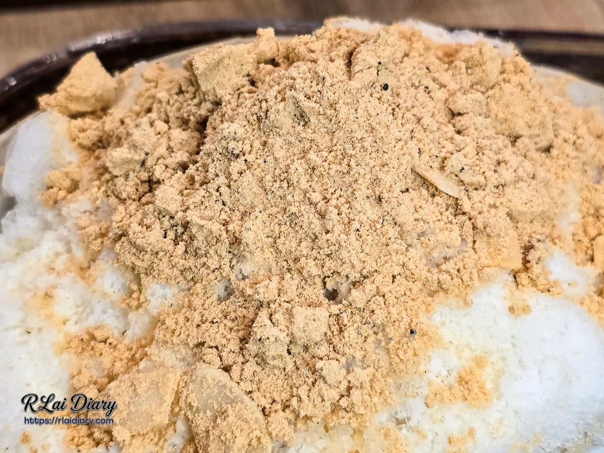 時光麵茶冰濃郁焙炒古早味麵茶粉特寫