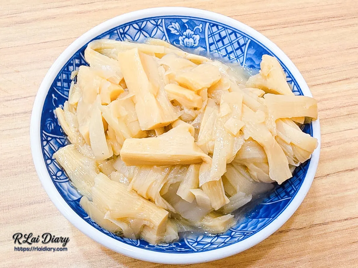 林記飯館大雅店酸香解膩的細嫩老滷筍絲