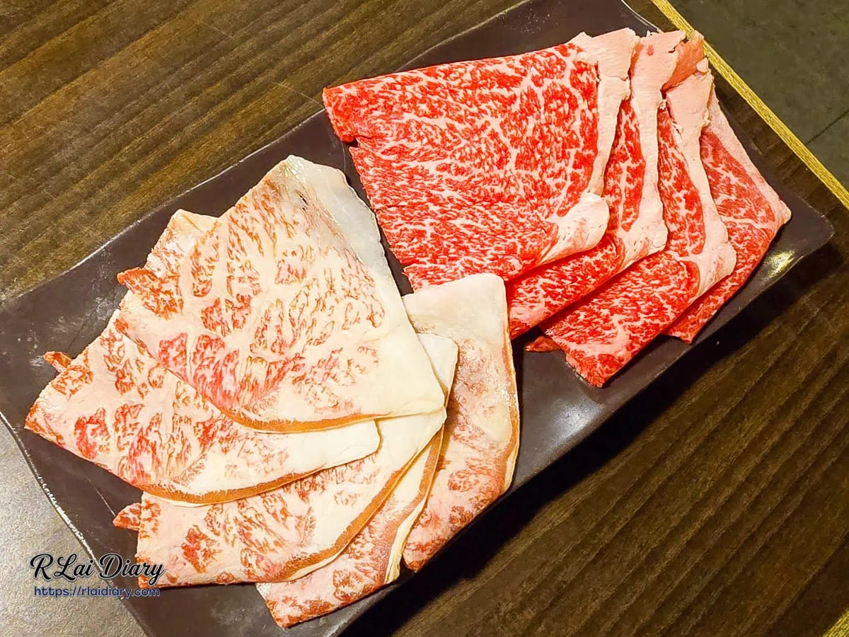 中和吃到飽推薦-食二日式燒肉頂級A5和牛細緻大理石油花近照