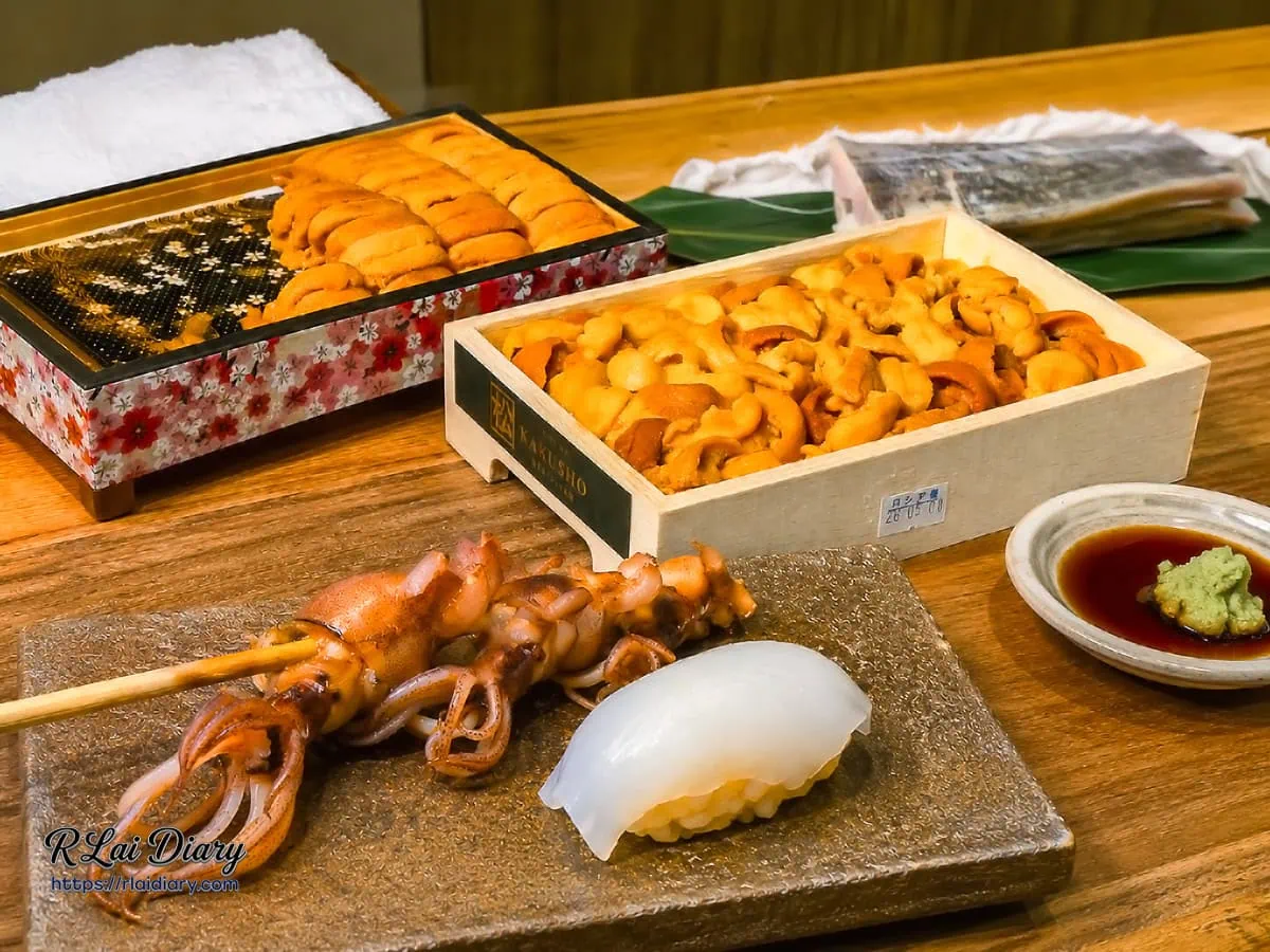 大安區無菜單日料盛宴鮨処律的奢華餐點合照
