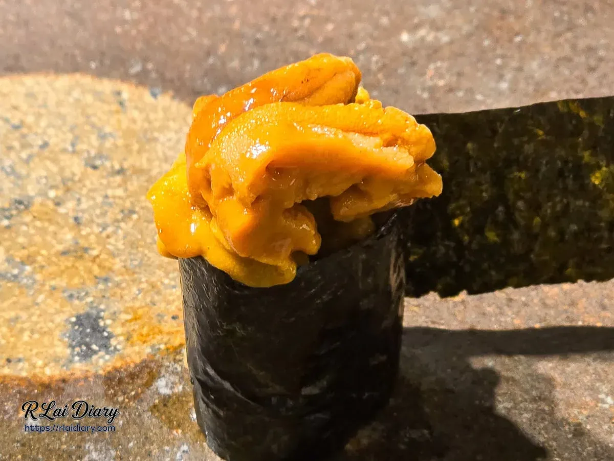 鮨処律頂級海膽壽司：飽滿鮮甜的北海道海膽，海洋中的奶油口感