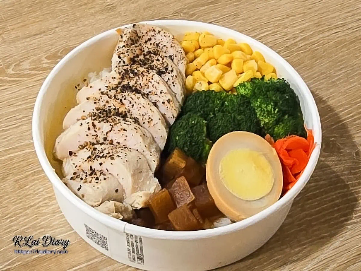 伊藤屋健康餐盒低脂舒肥雞飯搭配豐富日式鮮蔬