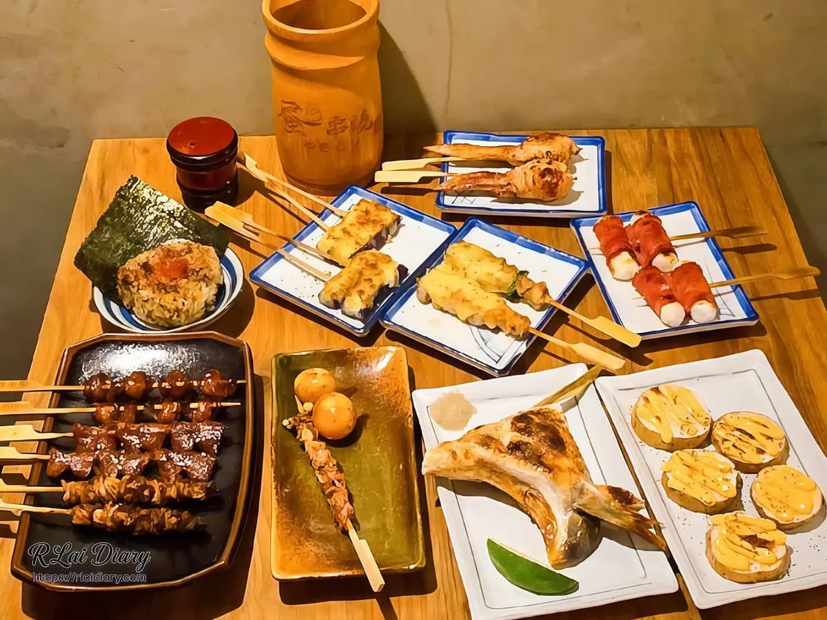 台中北屯蛋串燒鹽烤居酒屋豐富串燒饗宴