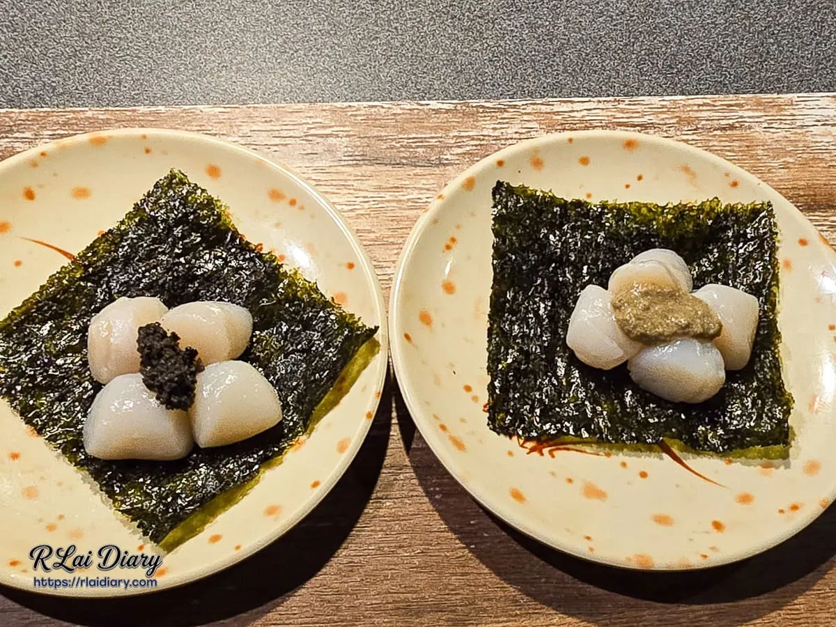 金洹苑頂級生食級北海道大干貝佐黑松露與甘美蟹膏