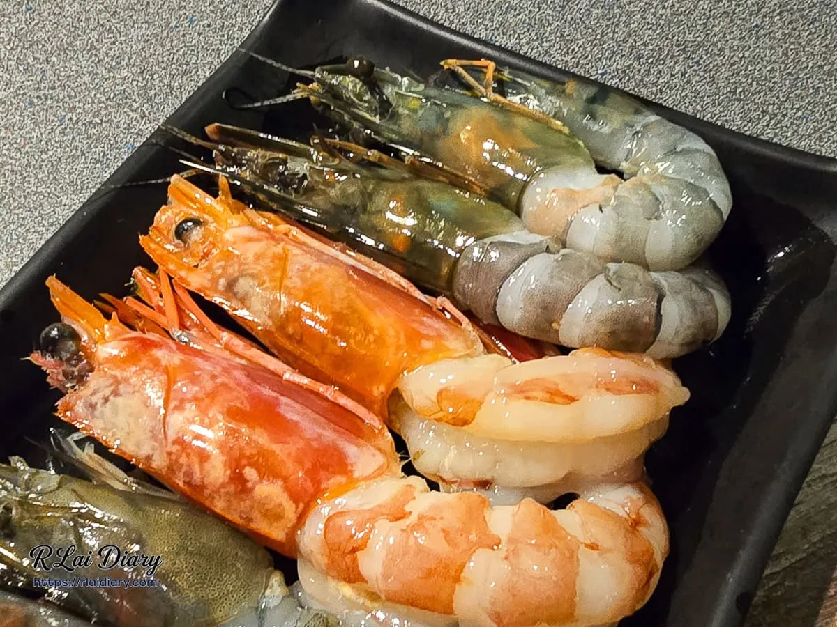 金洹苑火烤兩吃吃到飽大明蝦生鮮特寫