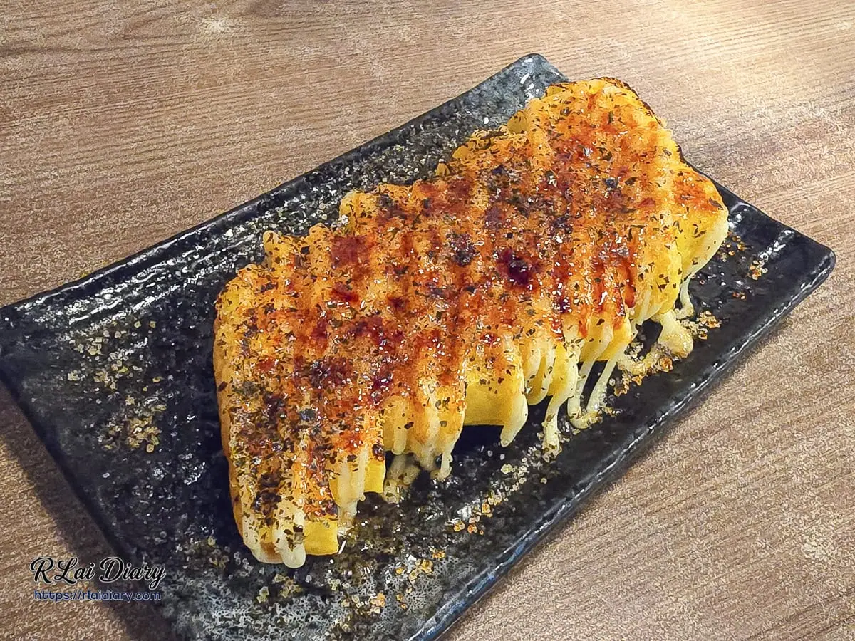 三重雷焱居酒屋黃金甜口玉子燒與晶瑩粗砂糖