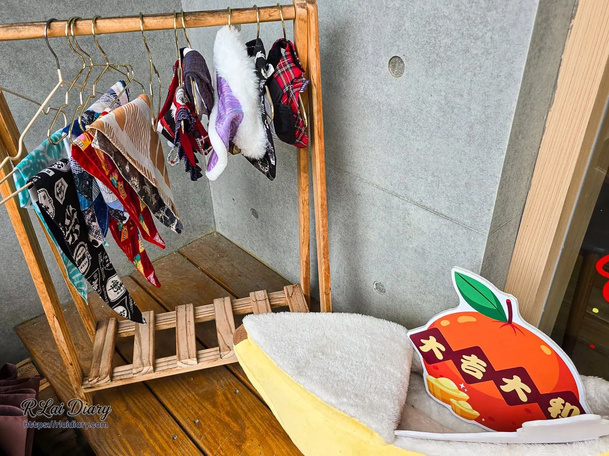 千汌日本料理免費提供毛孩專屬和服租借與日式造景