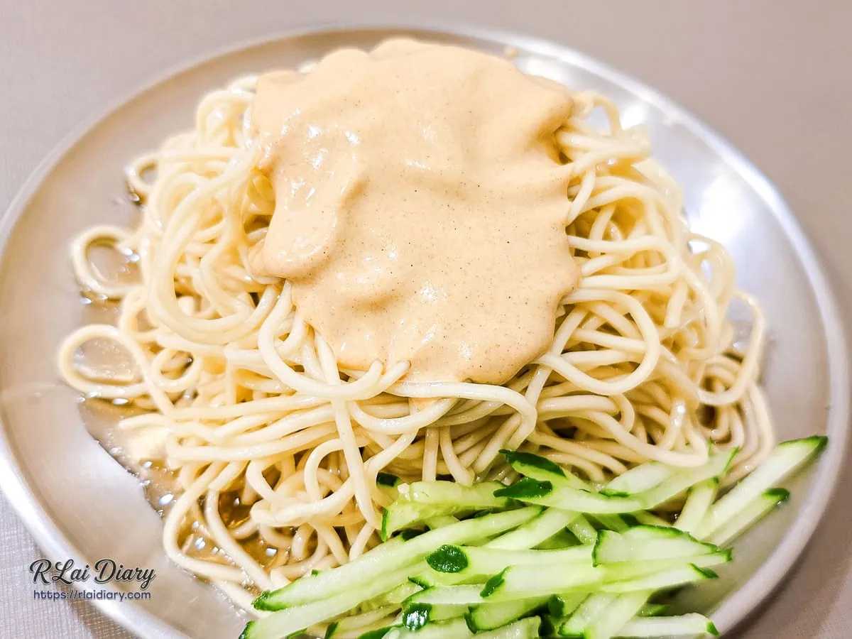 台中西區美食麵涼涼麵經典清爽麻醬涼麵小份