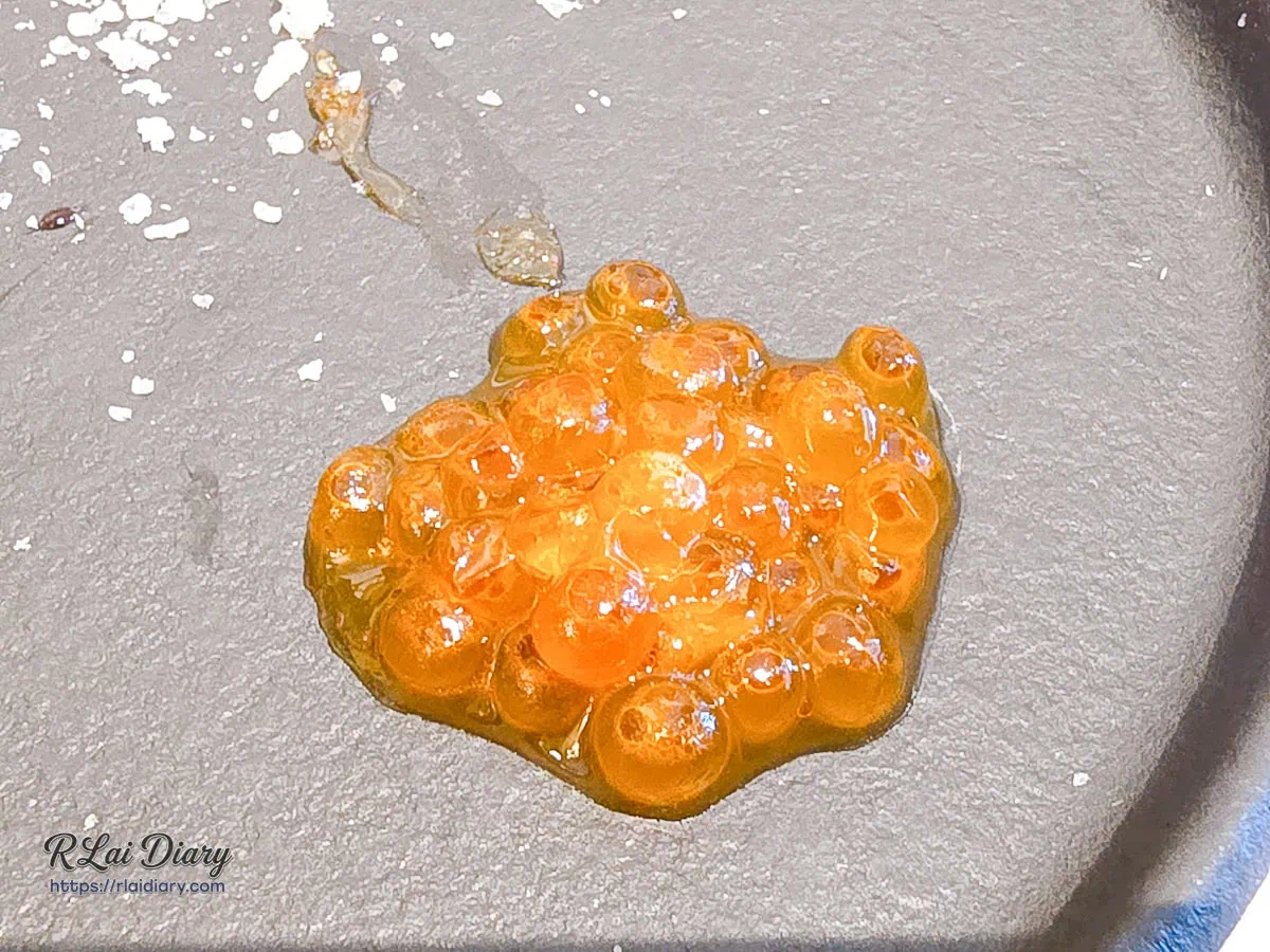 菲菲花園冷前菜｜晶瑩剔透的日本新鮮鮭魚卵