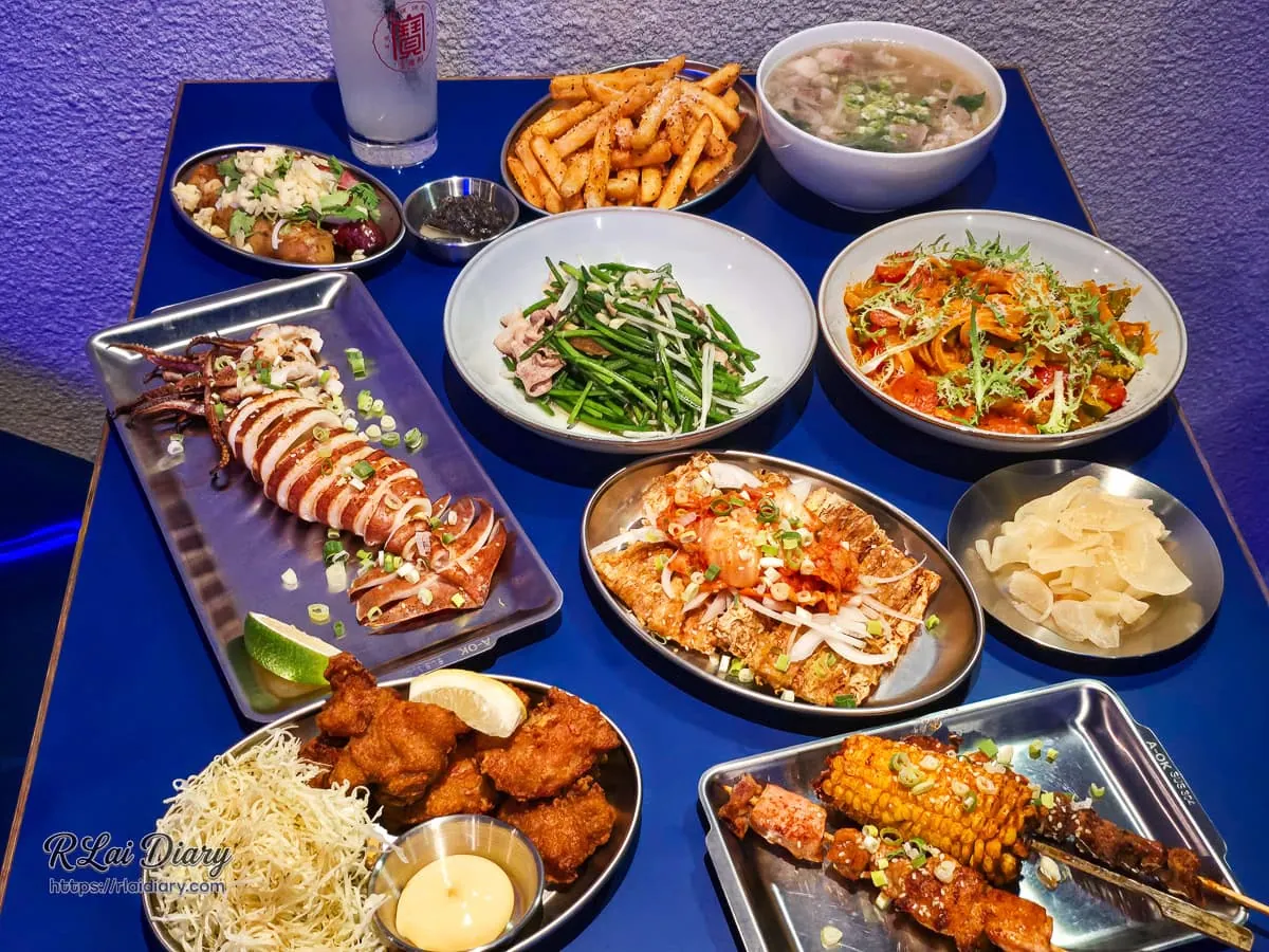 愛你久久koikoi99居酒屋-滿桌餐點合照