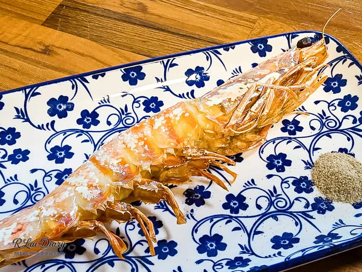 台中海鮮餐廳浪金魚舖鹽烤澎湖明蝦