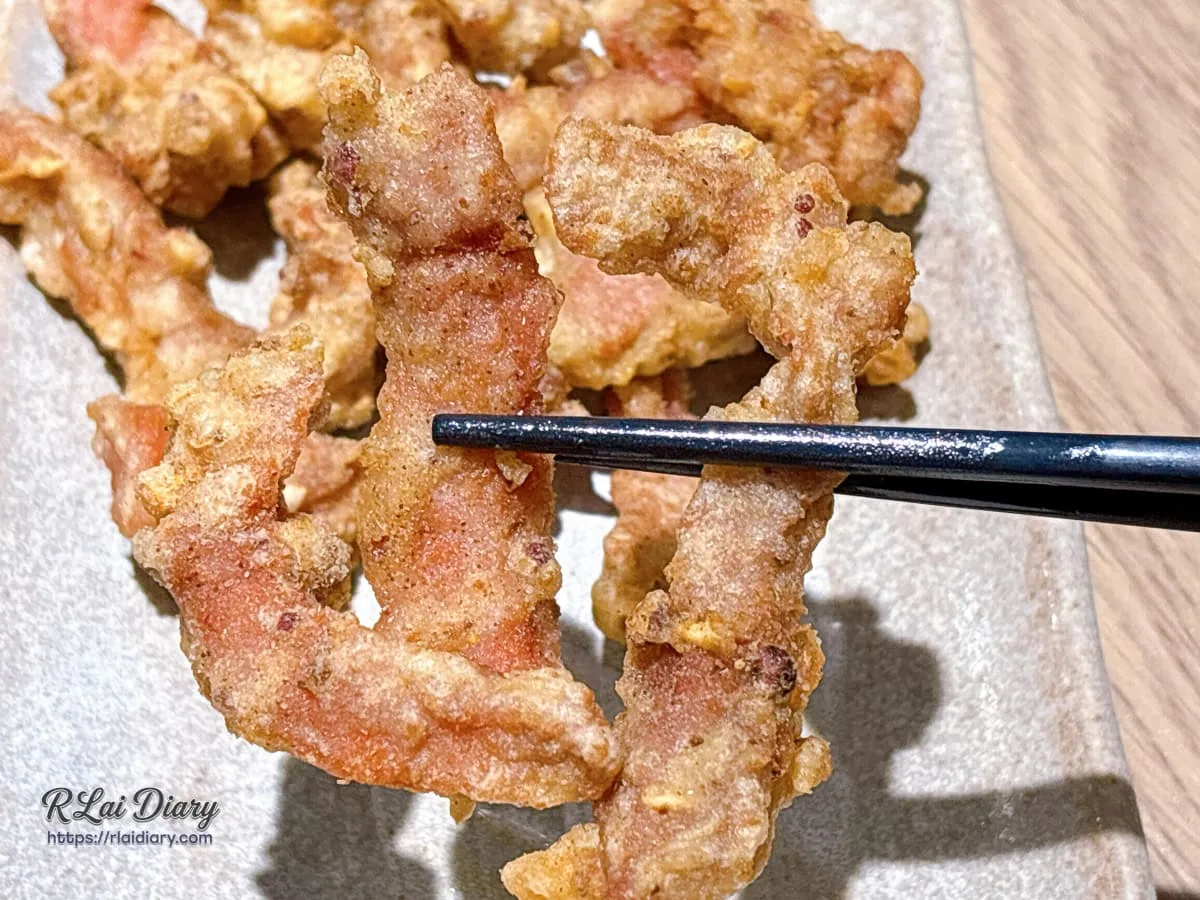 來呷飯川食堂經典菜色椒麻酥肉金黃酥脆特寫
