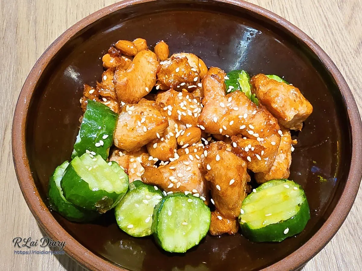 來呷飯川食堂酸甜開胃梅醬弄雞與涼拌小黃瓜