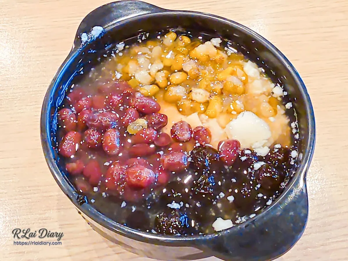 牛範生大里國光店手作配料豐富的古早味豆花甜品