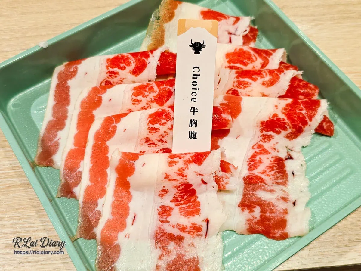 Choice牛胸腹紅白相間豐腴油脂肉片